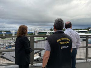 Tecng. José Paulo Garcia; Eng. Marcelo Perrone; Eng. Luis Ernesto Morales; Eng. Ligia Mackey e Eng