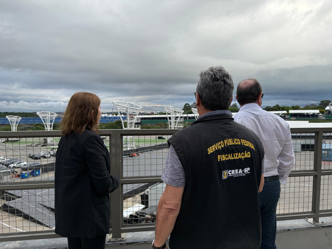 Tecng. José Paulo Garcia; Eng. Marcelo Perrone; Eng. Luis Ernesto Morales; Eng. Ligia Mackey e Eng