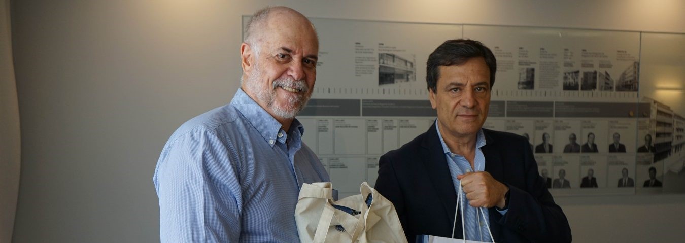 Geol. Fernando Augusto Saraiva (esq.) e Eng. José Manuel Freitas (dir