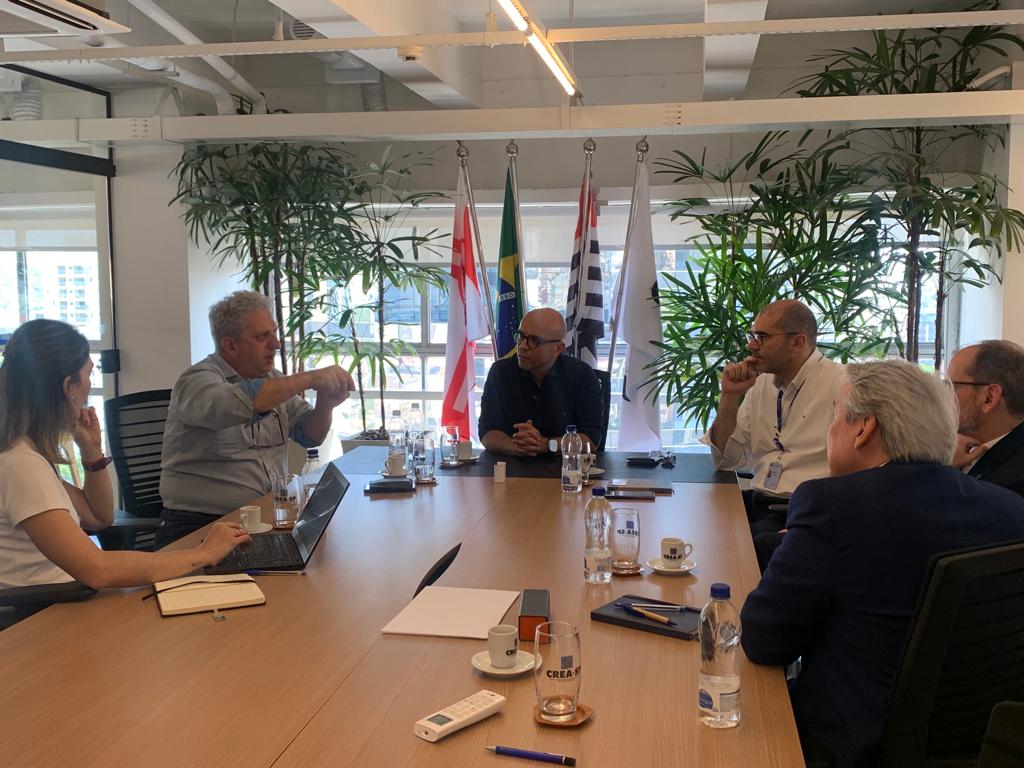 Mauricio Pinterich, Ana Rinaldi, secretário Marcos Monteiro, Joni Matos, Rodrigo Zorzetto e Frederico de Oliveira Dias