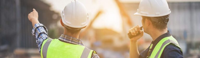 A,Team,Of,Civil,Engineers,And,Architects,Wearing,Safety,Gear